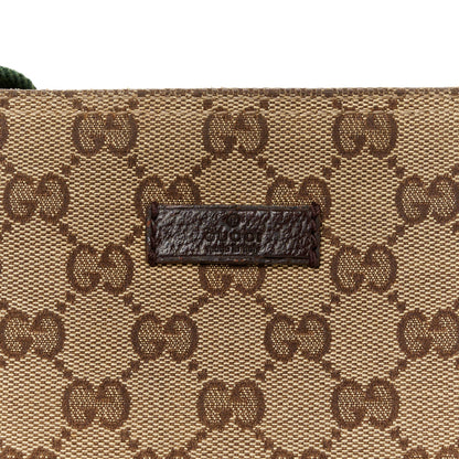 Gucci Monogram Web Small Flat Messenger Crossbody Dark Brown 9 of 13
