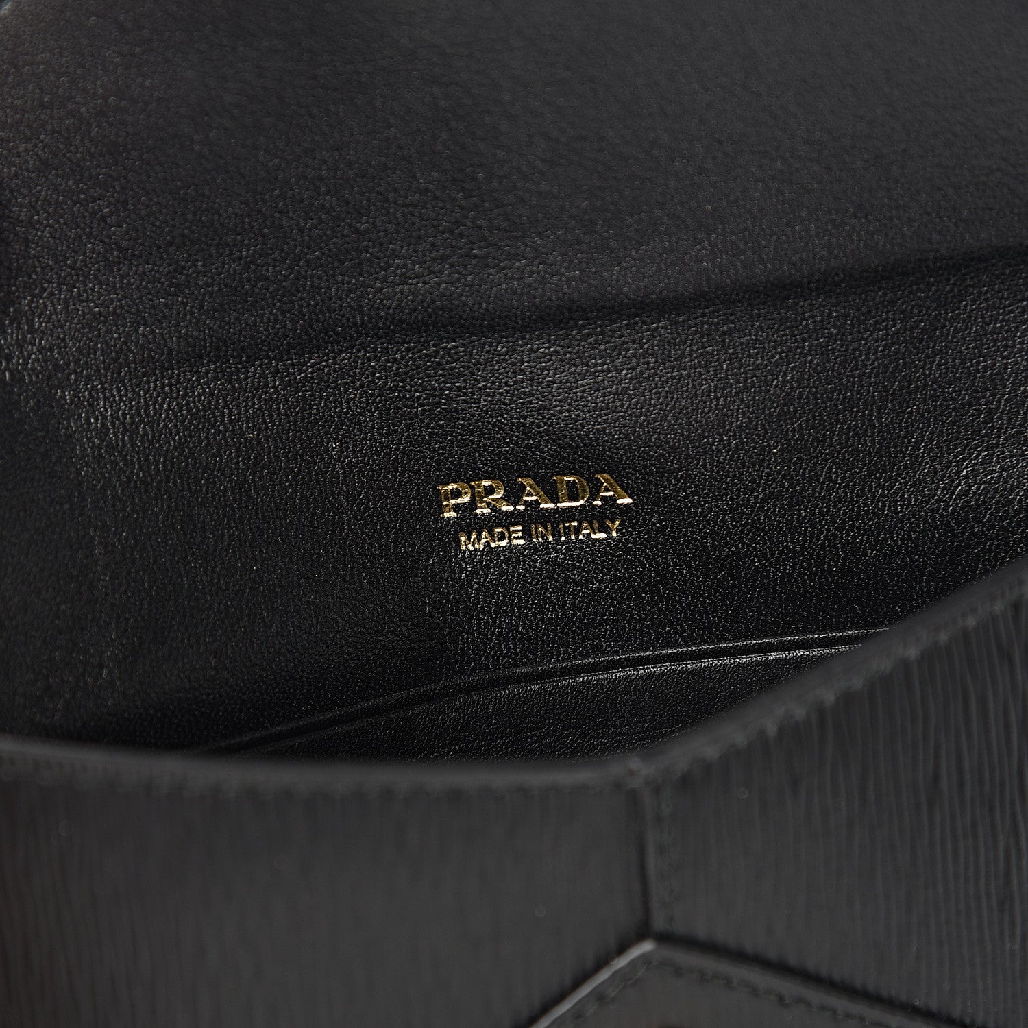 Prada Vitello Move Envelope Wallet Black 5 of 6