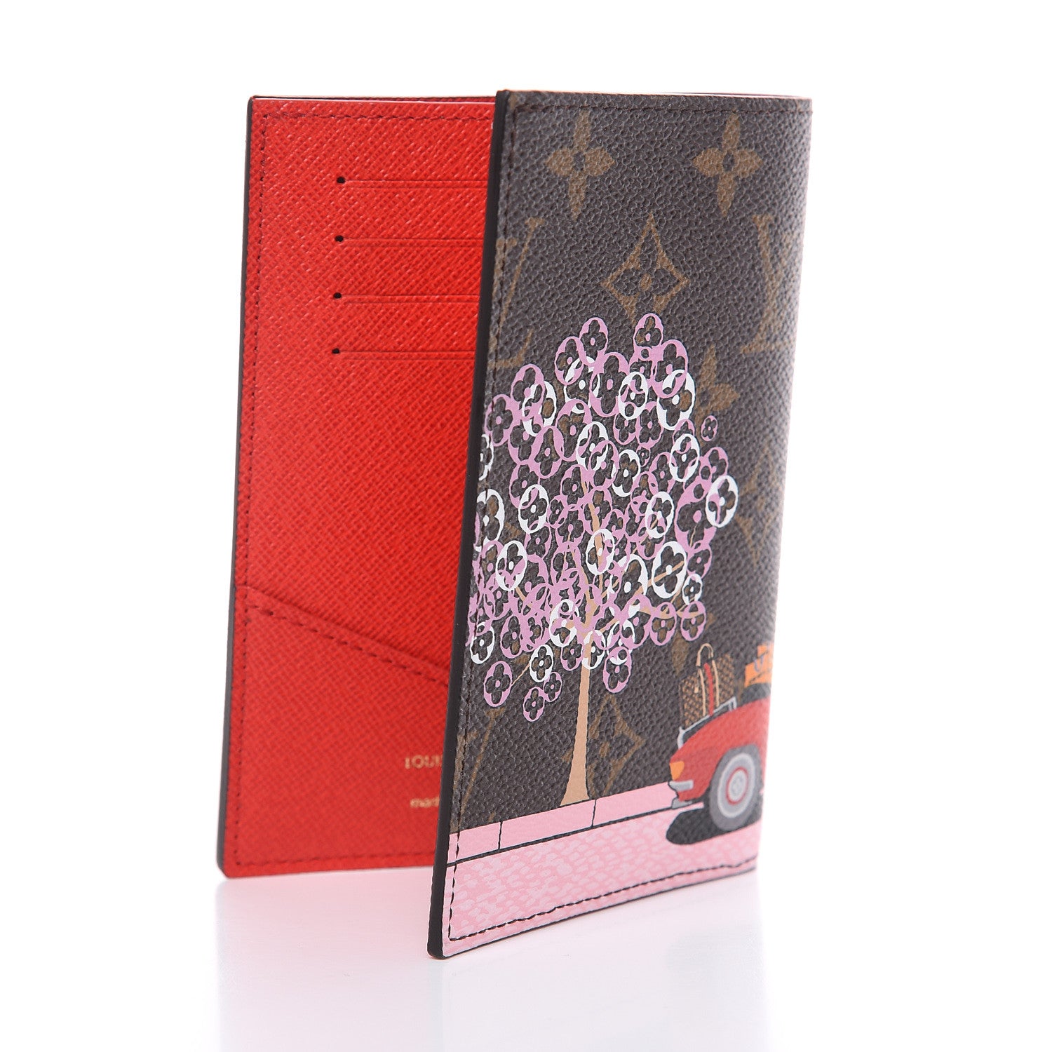 Louis Vuitton Monogram 2019 Christmas Animation Passport Cover Rouge 3 of 7