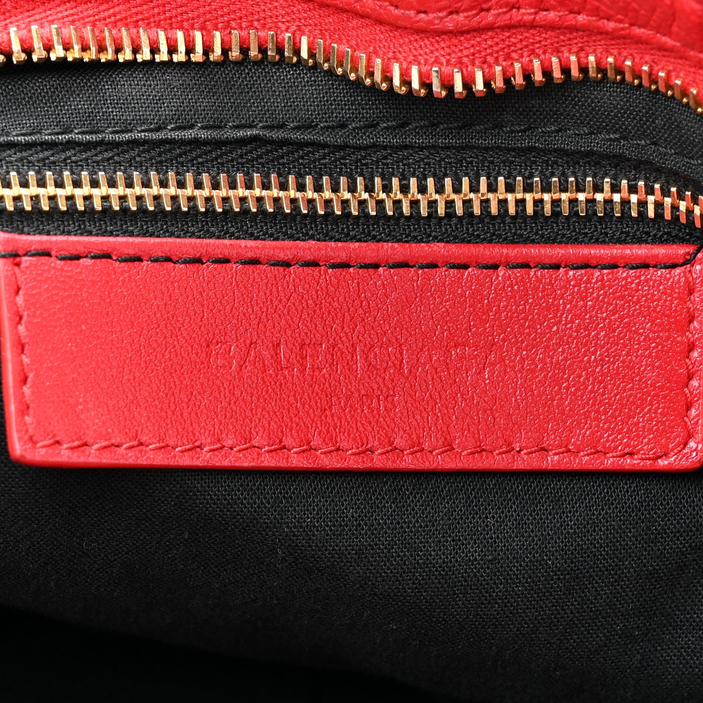 Chevre Gold Metallic Edge Hardware City Rouge Grenade