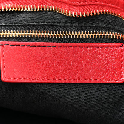 Balenciaga Chevre Gold Metallic Edge Hardware City Rouge Grenade 6 of 18
