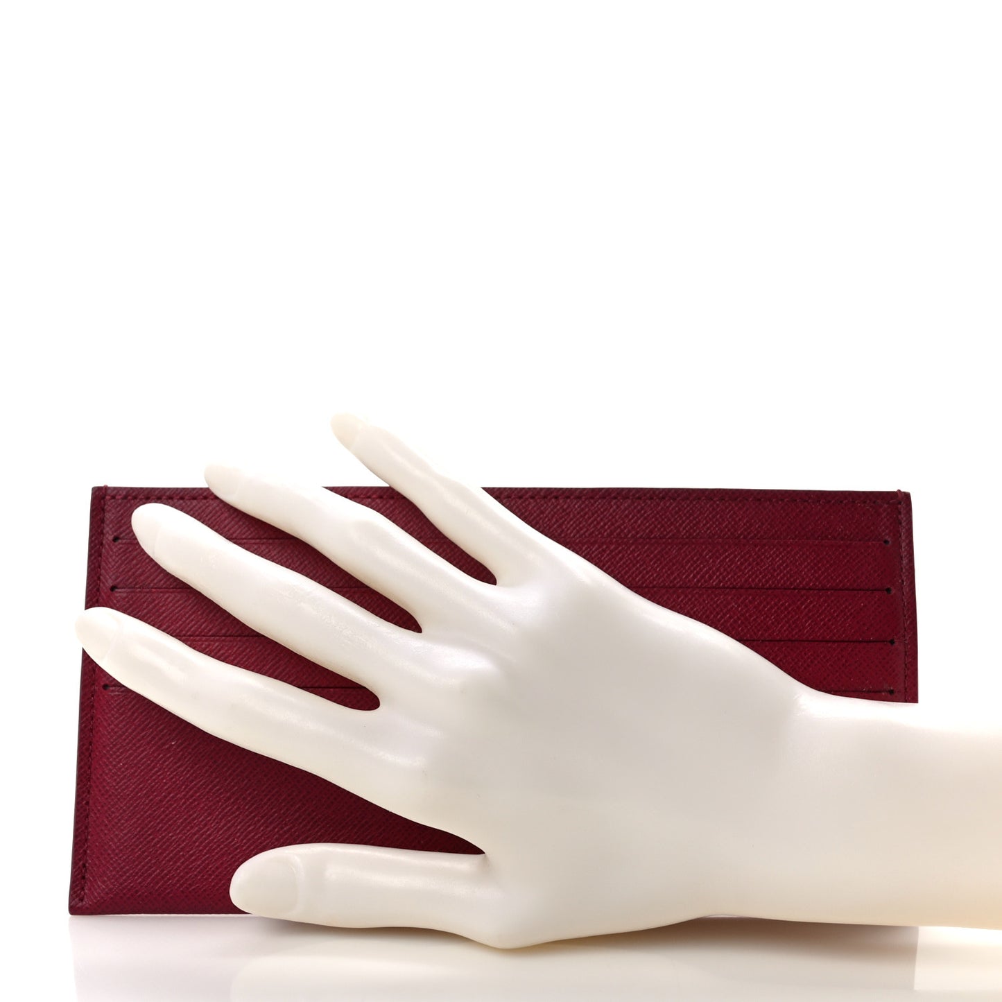 Calfskin Felicie Card Holder Insert Fuchsia