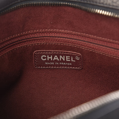 Chanel Sheepskin Quilted Jumbo Easy Flap Navy Blue 6 of 18