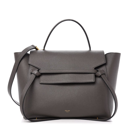 Celine Grained Calfskin Mini Belt Bag Grey 1 of 9