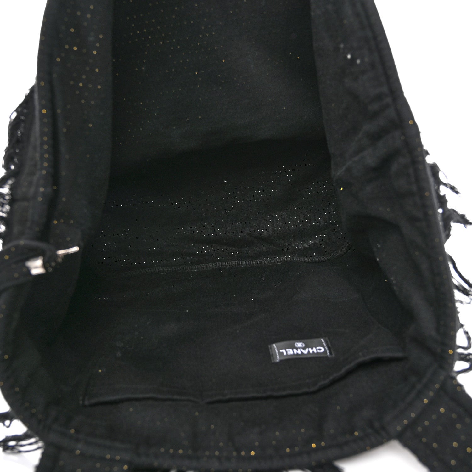Chanel Terry Cotton CC Beach Tote Towel Set Black 6 of 13
