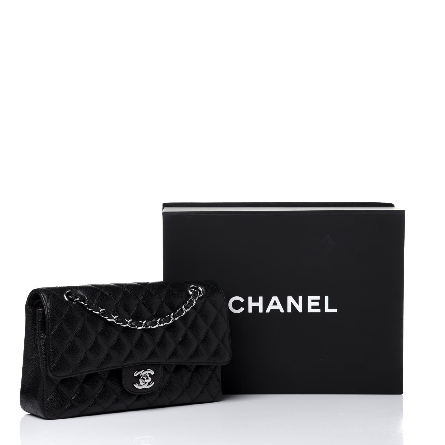 Chanel Caviar Quilted Medium Double Flap Black 12 of 12