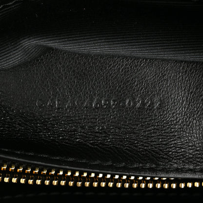 Saint Laurent Calfskin Y Quilted Monogram Small Loulou Chain Satchel Black 7 of 10