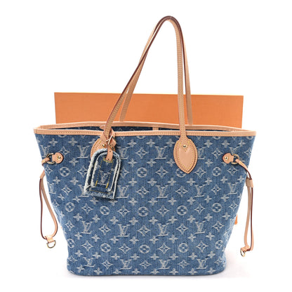 Louis Vuitton Monogram Denim Neo Neverfull MM Blue 11 of 11