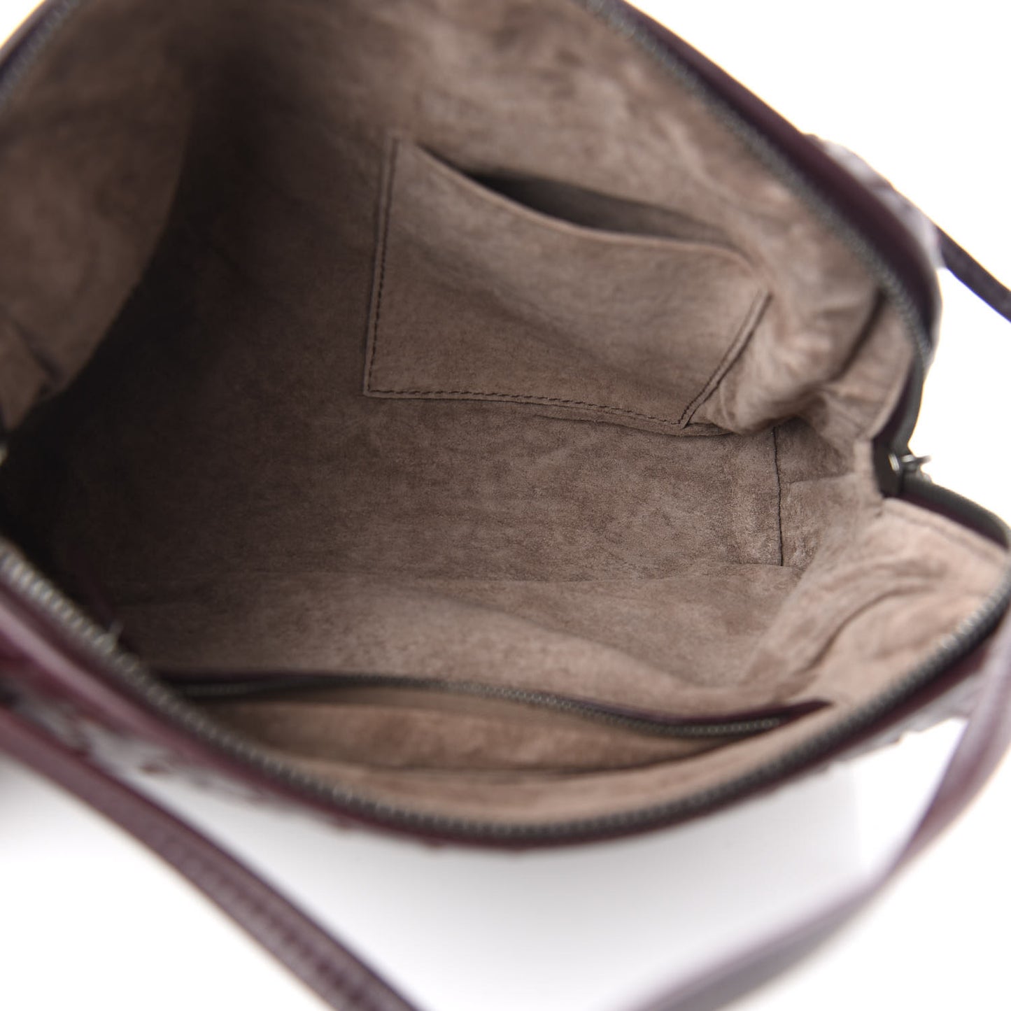Nappa Intrecciato Nodini Crossbody Messenger Aubergine