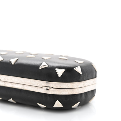 Alexander McQueen Nappa Triangle Studded Knucklebox Clutch Black 9 of 10