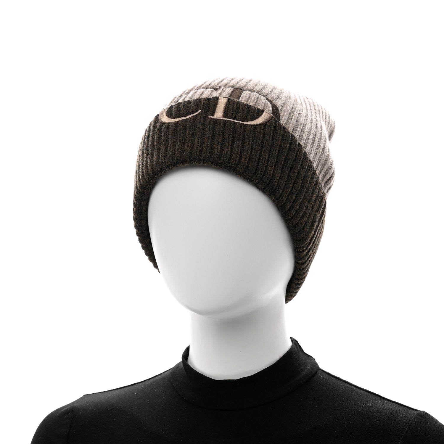 Christian Dior Wool CD Beanie L Beige 2 of 5
