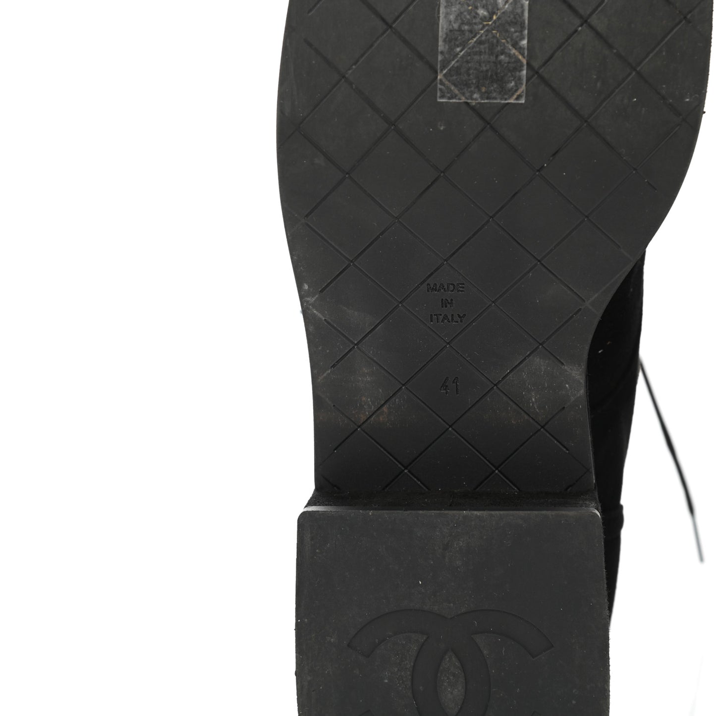 Suede Quilted Lace Up Combat Boots 41 Black