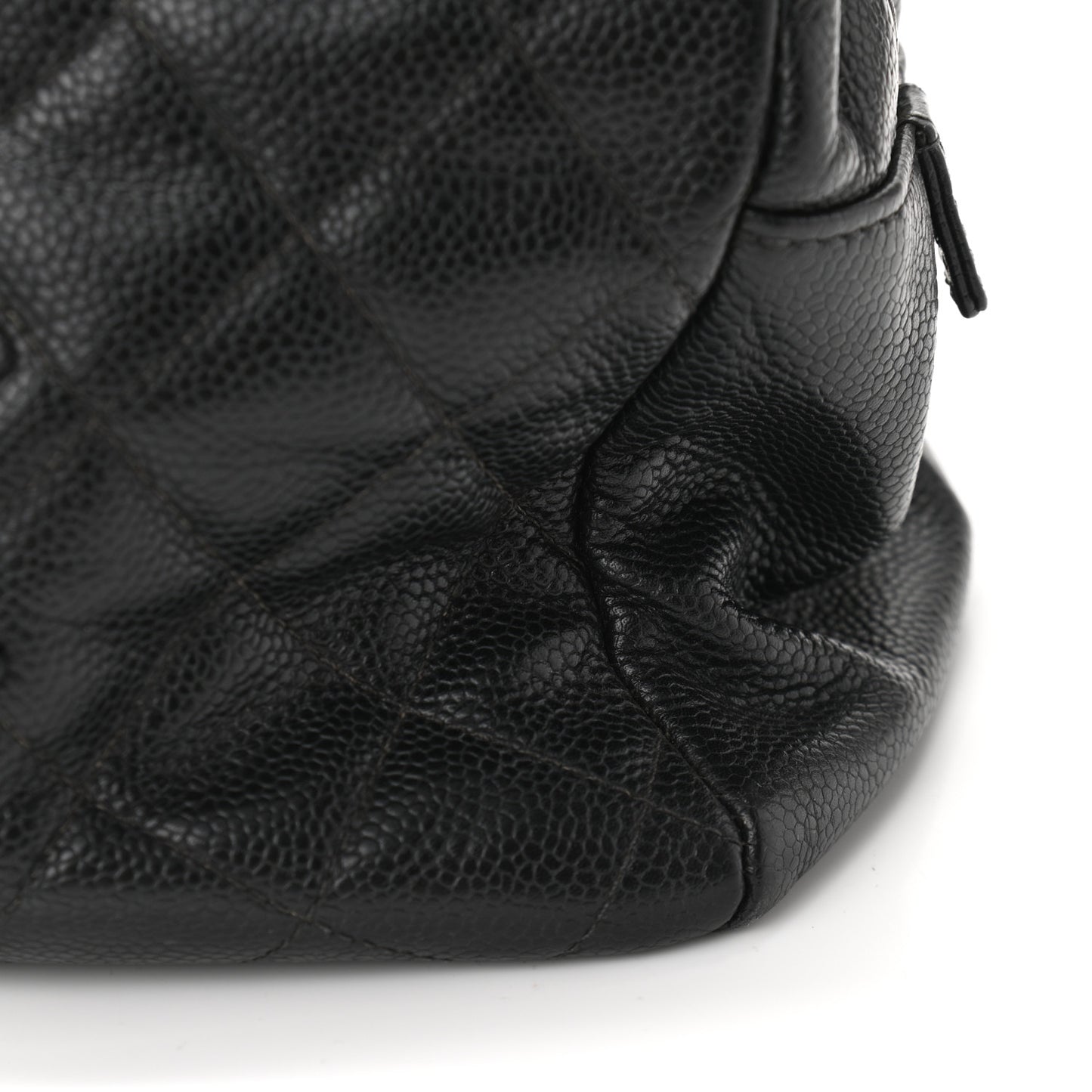 Caviar Quilted Petit Timeless Tote PTT Black
