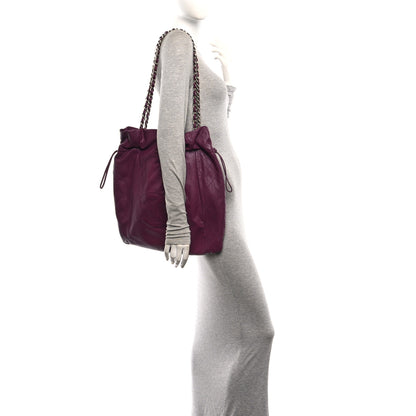 Chanel Caviar 31 Drawstring Tote Purple 2 of 12