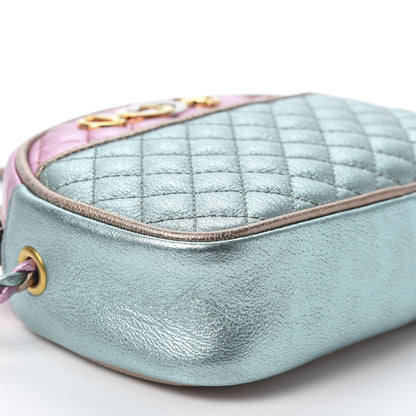 Gucci Laminated Nappa Trapuntata Mini Zumi Dome Shoulder Bag Rosa Lago Rame 5 of 9