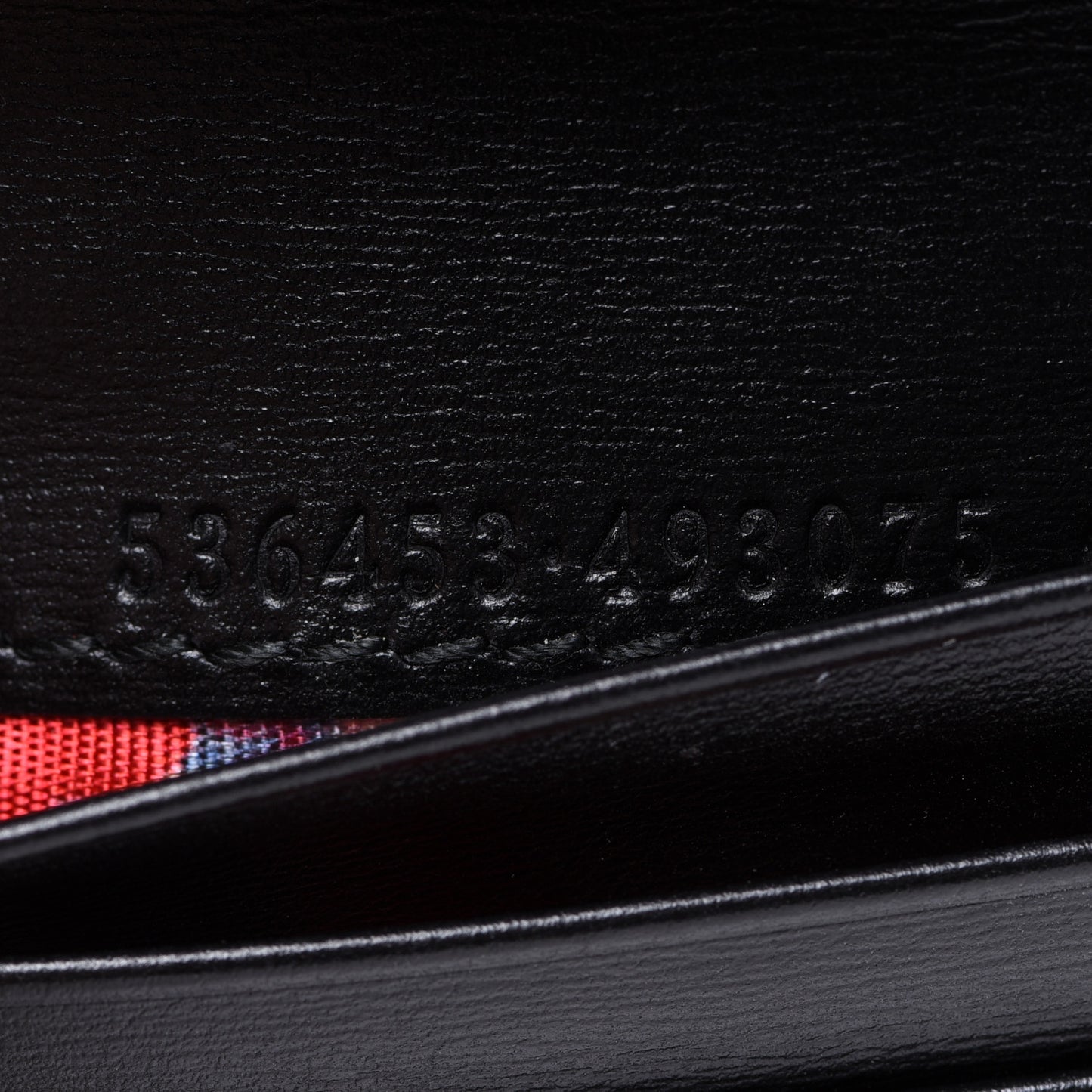 Calfskin Web Trapuntata GG Marmont Card Case Wallet Black