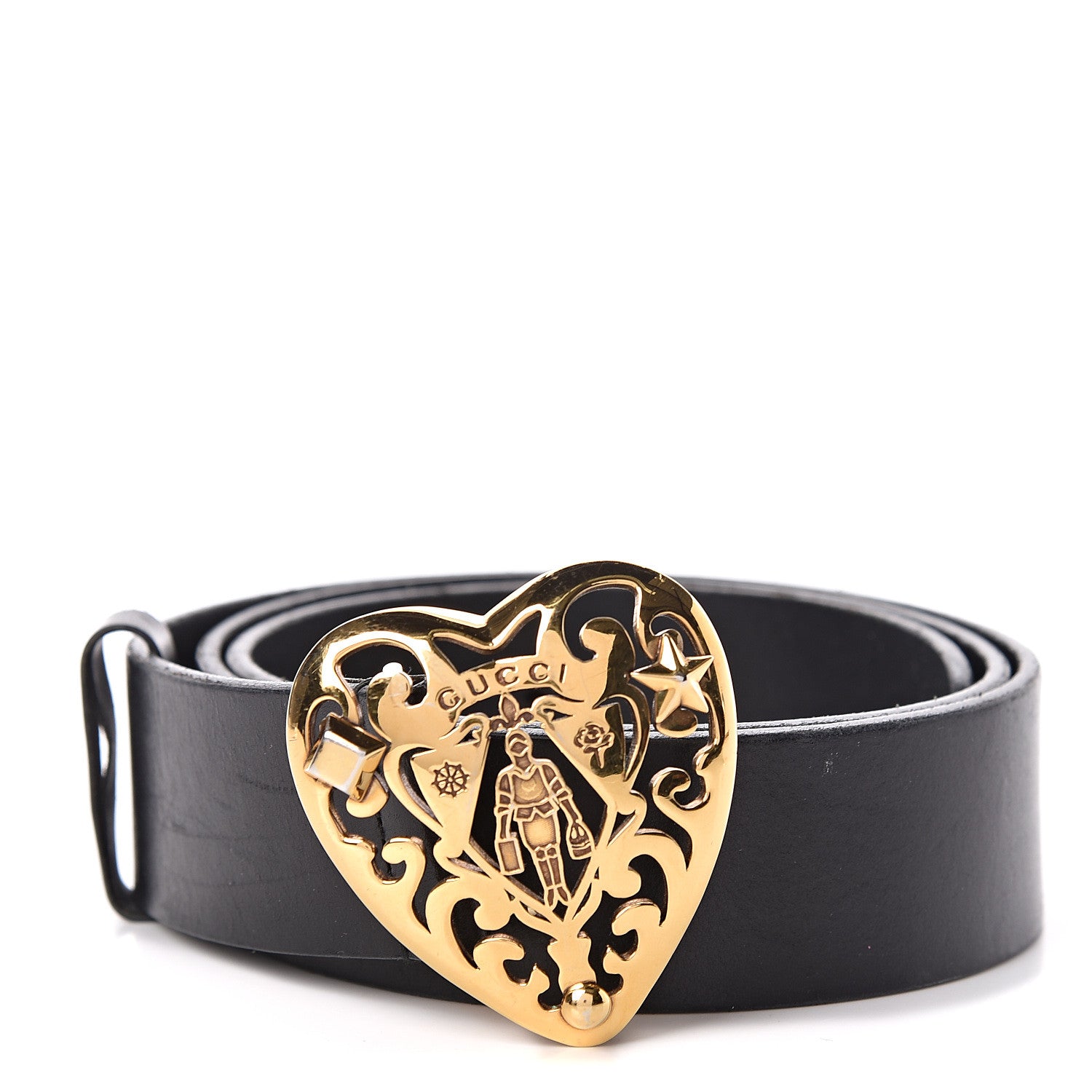 Gucci Calfskin Hysteria Belt 100 40 Black 1 of 9