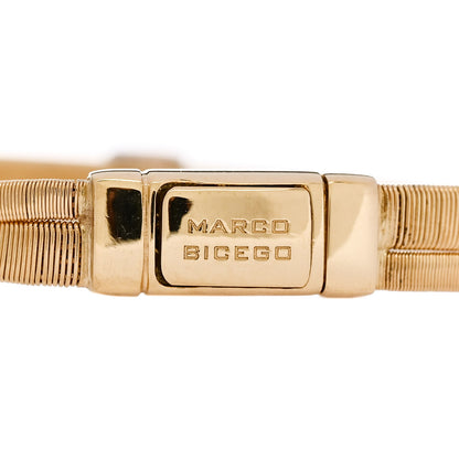 Marco Bicego 18K Yellow White Gold Diamond Masai Two Strand Bracelet 3 of 4