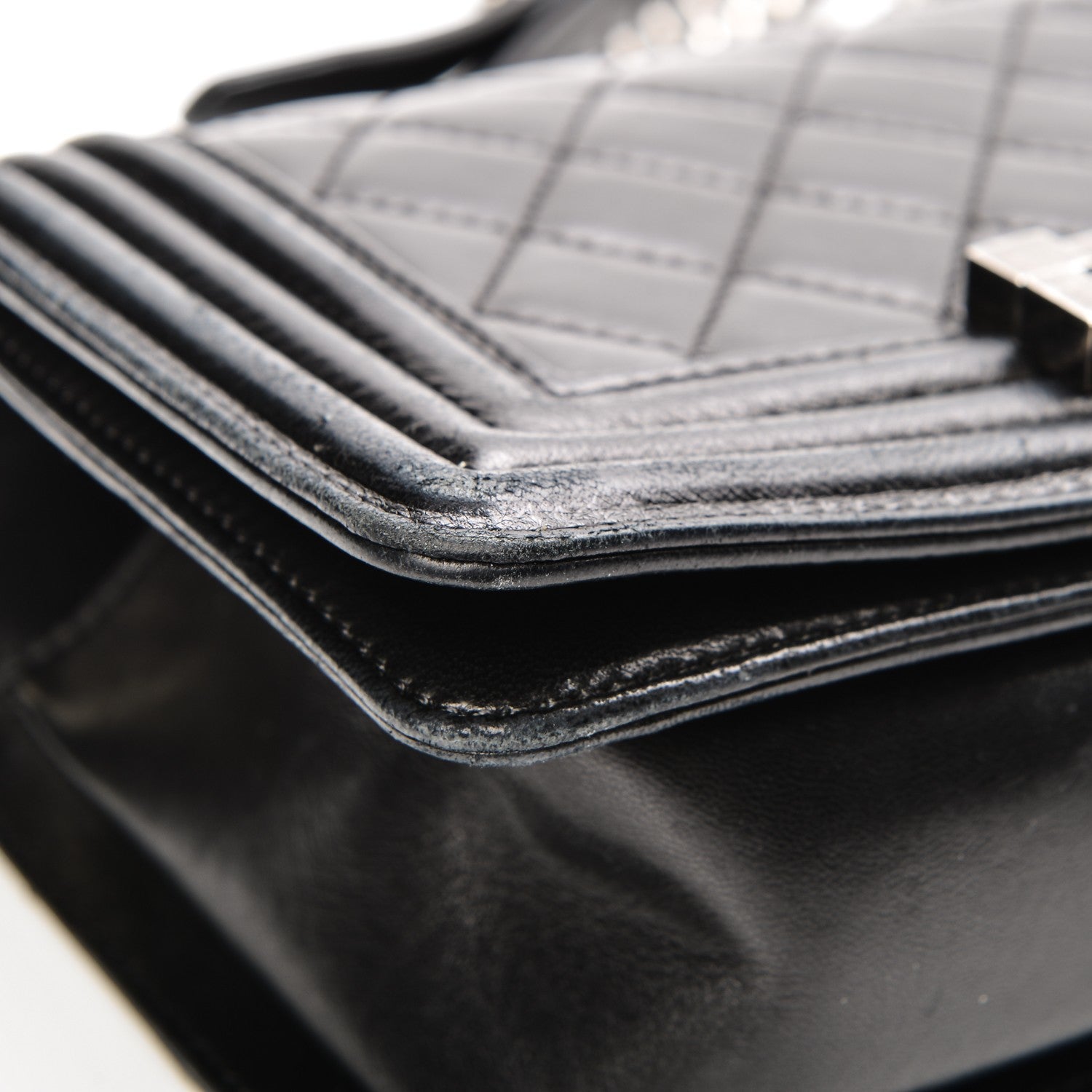 Chanel Lambskin Quilted Small Boy Flap Black 7 of 10