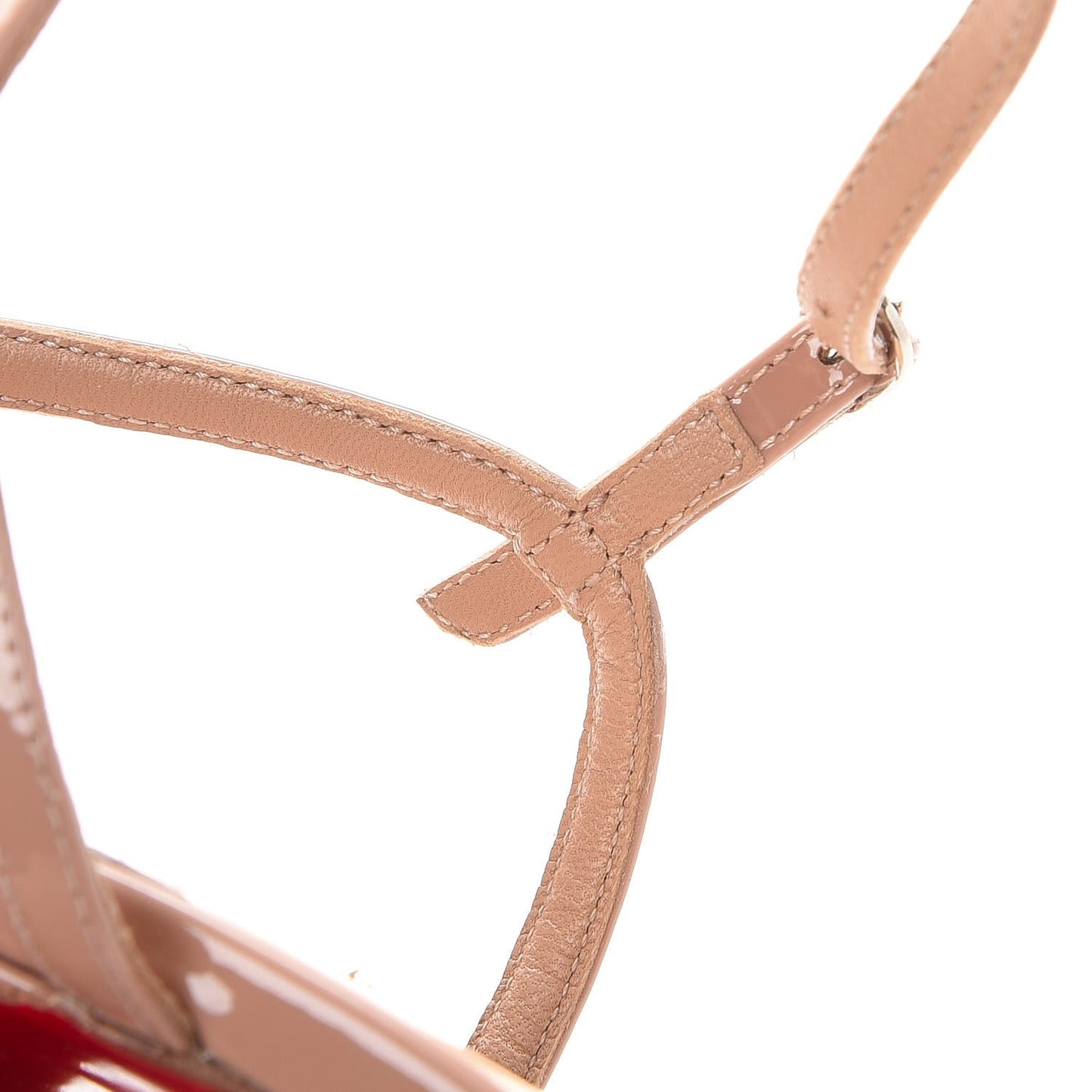 Patent Rivierina Ankle Strap 85 Pumps 37.5 Beige