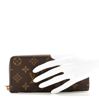 Louis Vuitton Monogram Clemence Wallet Rose Ballerine 2 of 8