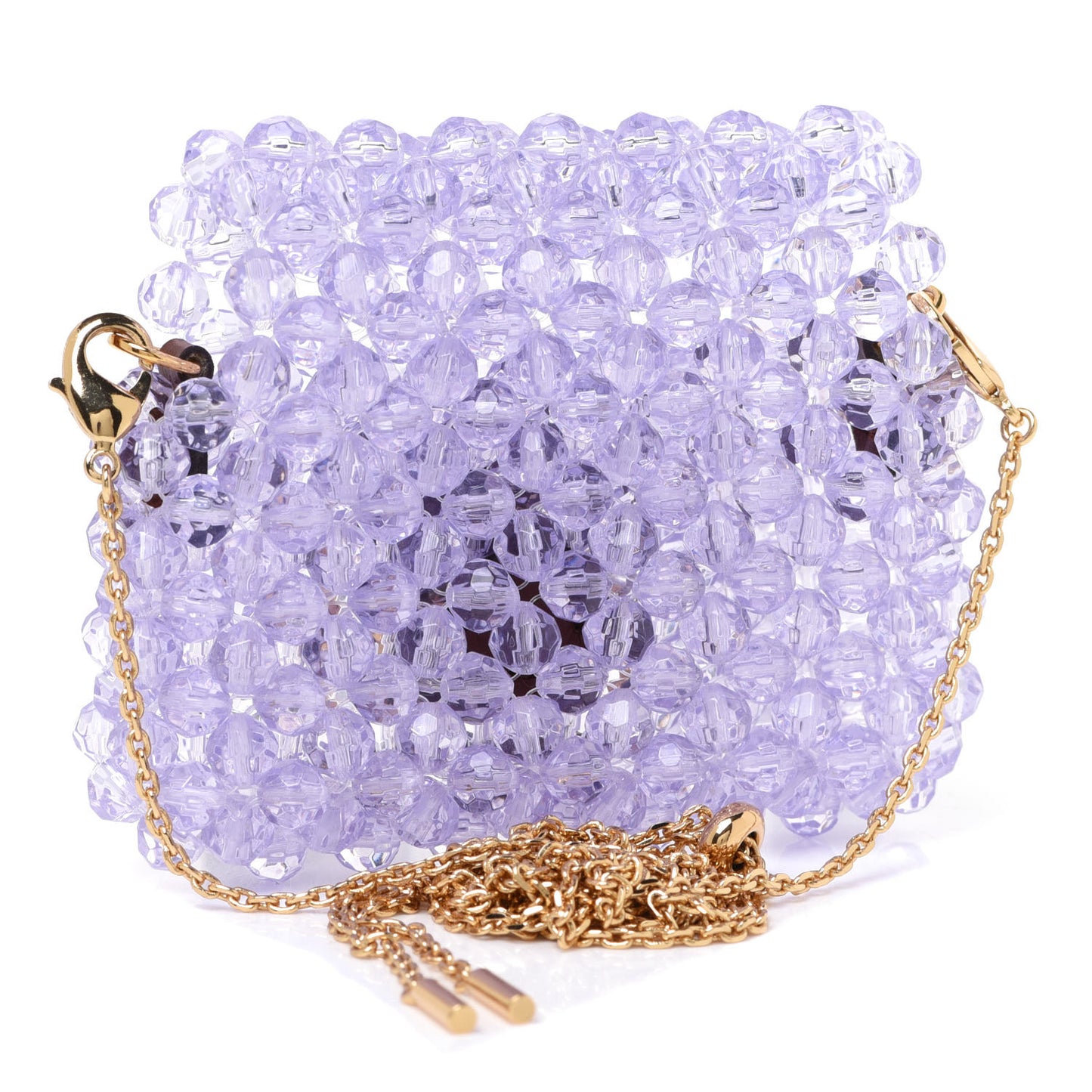 Enamel Vitello King Beaded Pico Baguette Charm Anemone