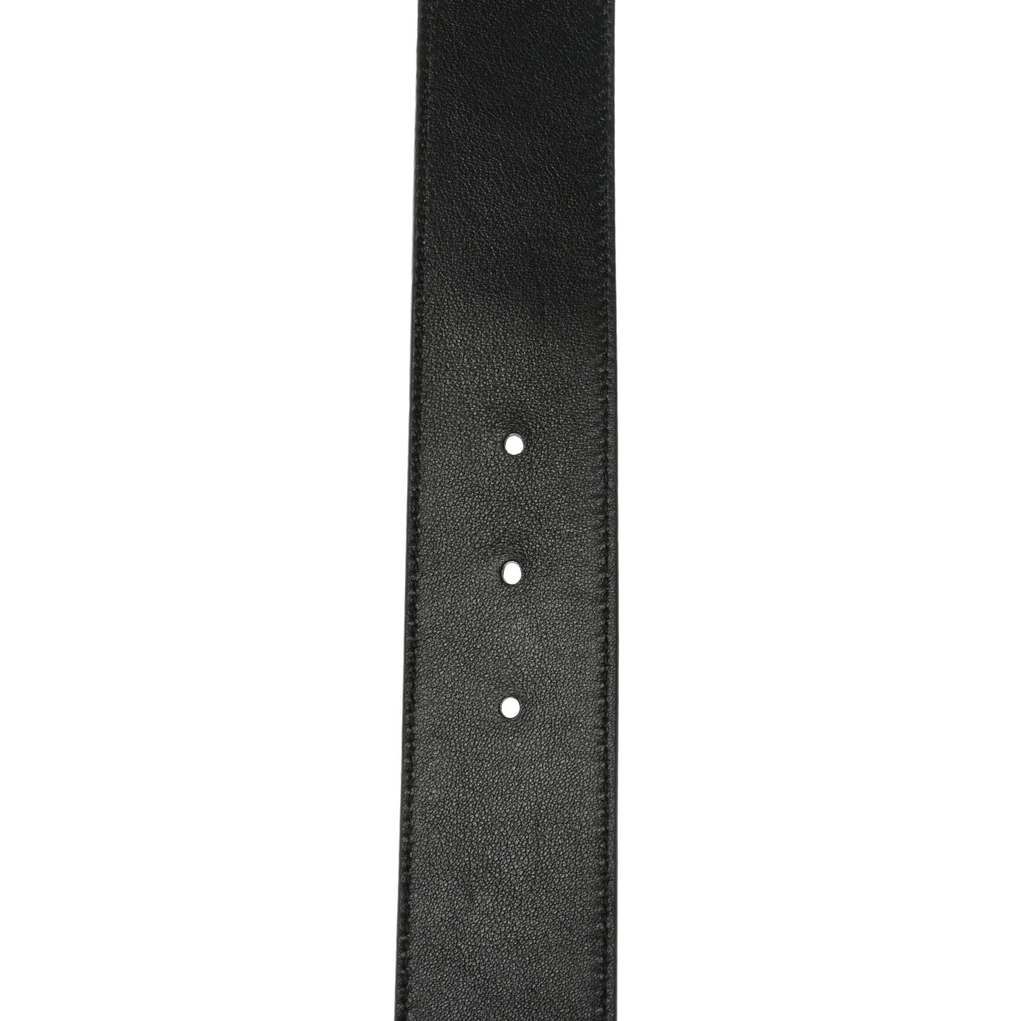 Calfskin Crystal Tiger Head Buckle Belt 80 32 Black