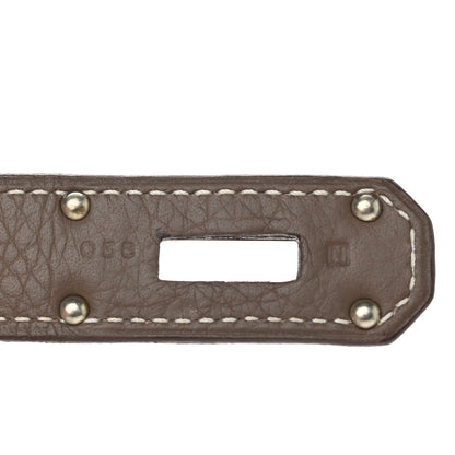 Hermes Taurillon Clemence Jypsiere 34 Etoupe 7 of 12