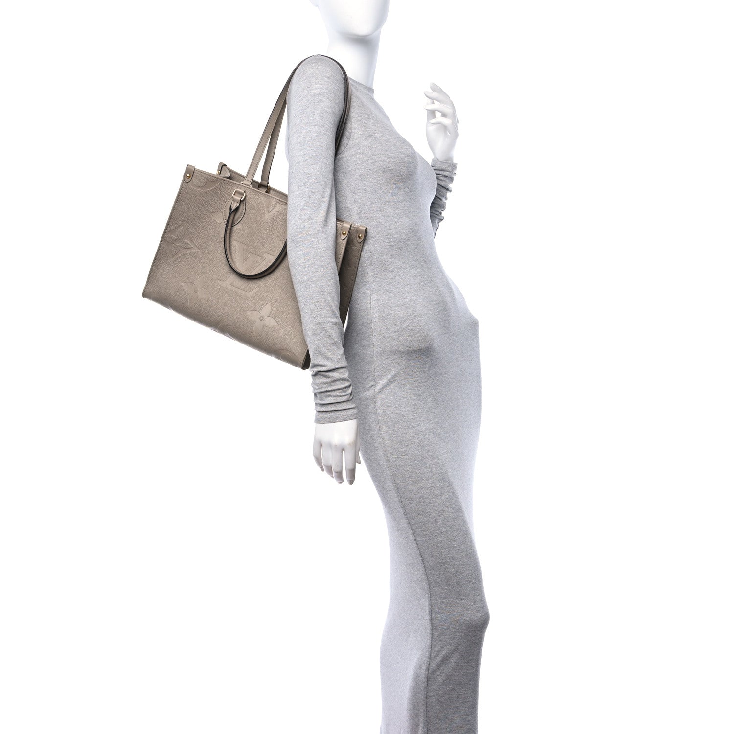 Louis Vuitton Empreinte Monogram Giant Onthego MM Tourterelle 2 of 9