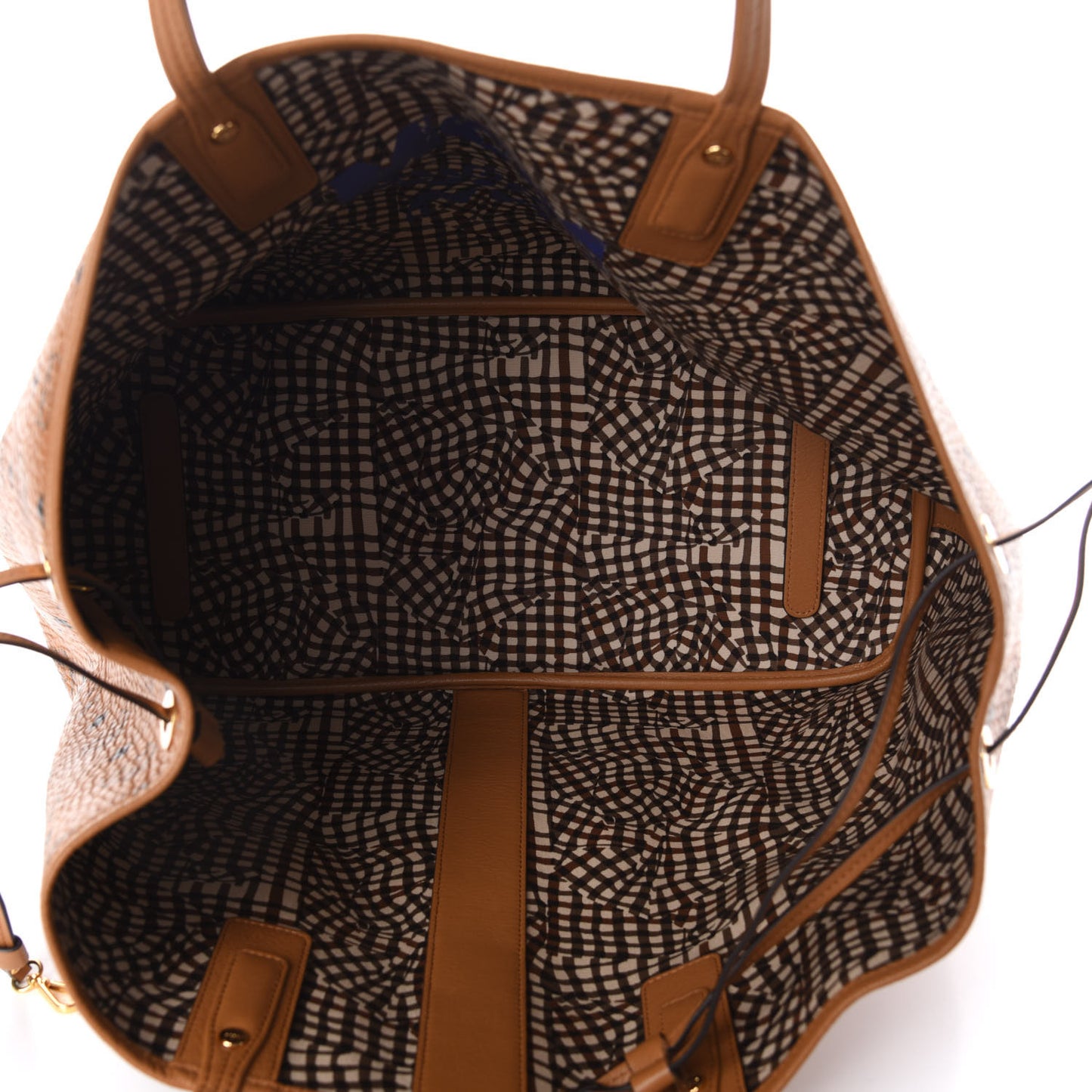 Visetos Large Liz Reversible Shopper Tote Cognac