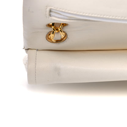 Chanel Lambskin Quilted Small Double Flap White 22 of 27
