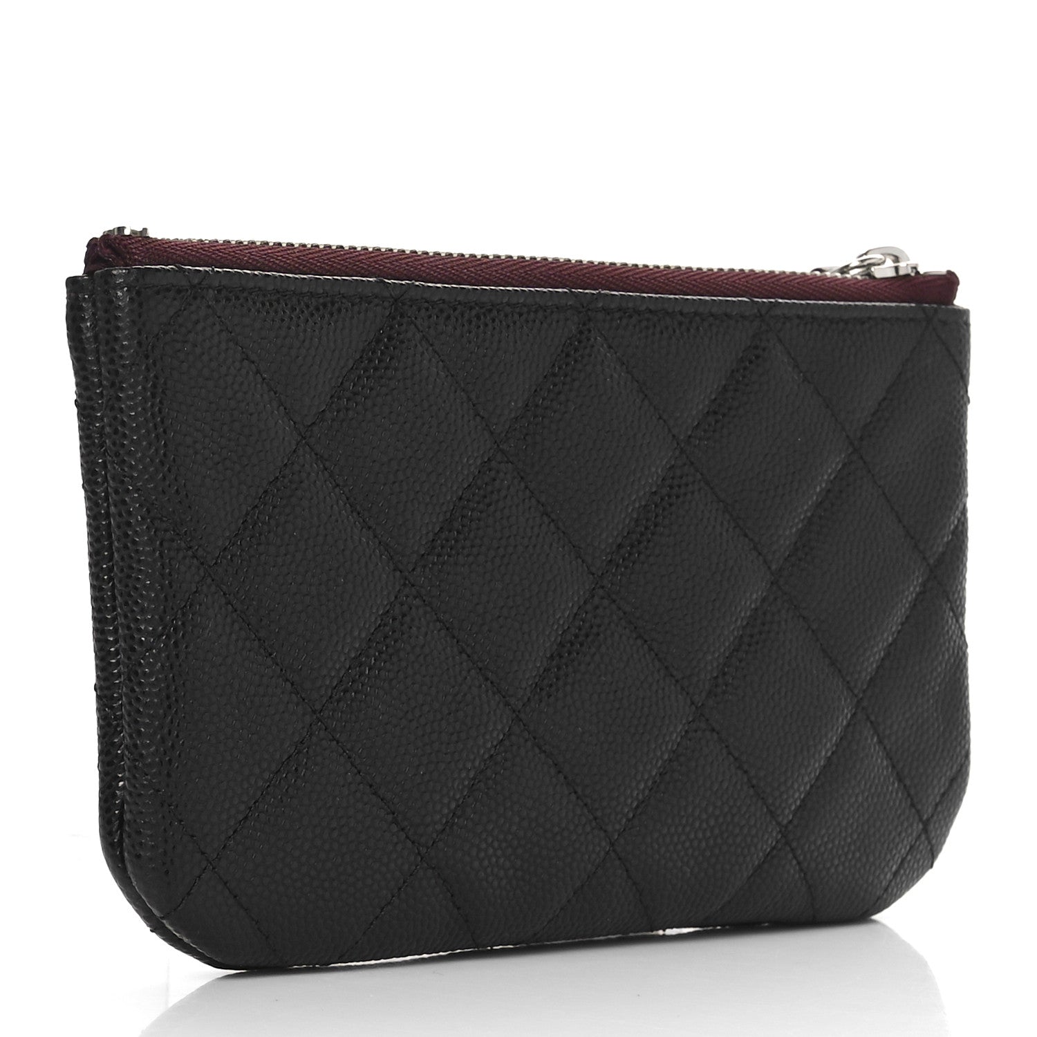Chanel Caviar Quilted Small Cosmetic Case Black 3 of 9