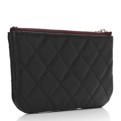 Chanel Caviar Quilted Small Cosmetic Case Black 3 of 9