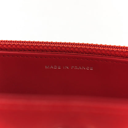 Chanel Caviar Quilted Wallet On Chain WOC Dark Red 4 of 5