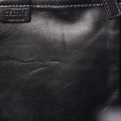 Celine Lambskin Crocodile Embossed Vertical Cabas Black 12 of 14
