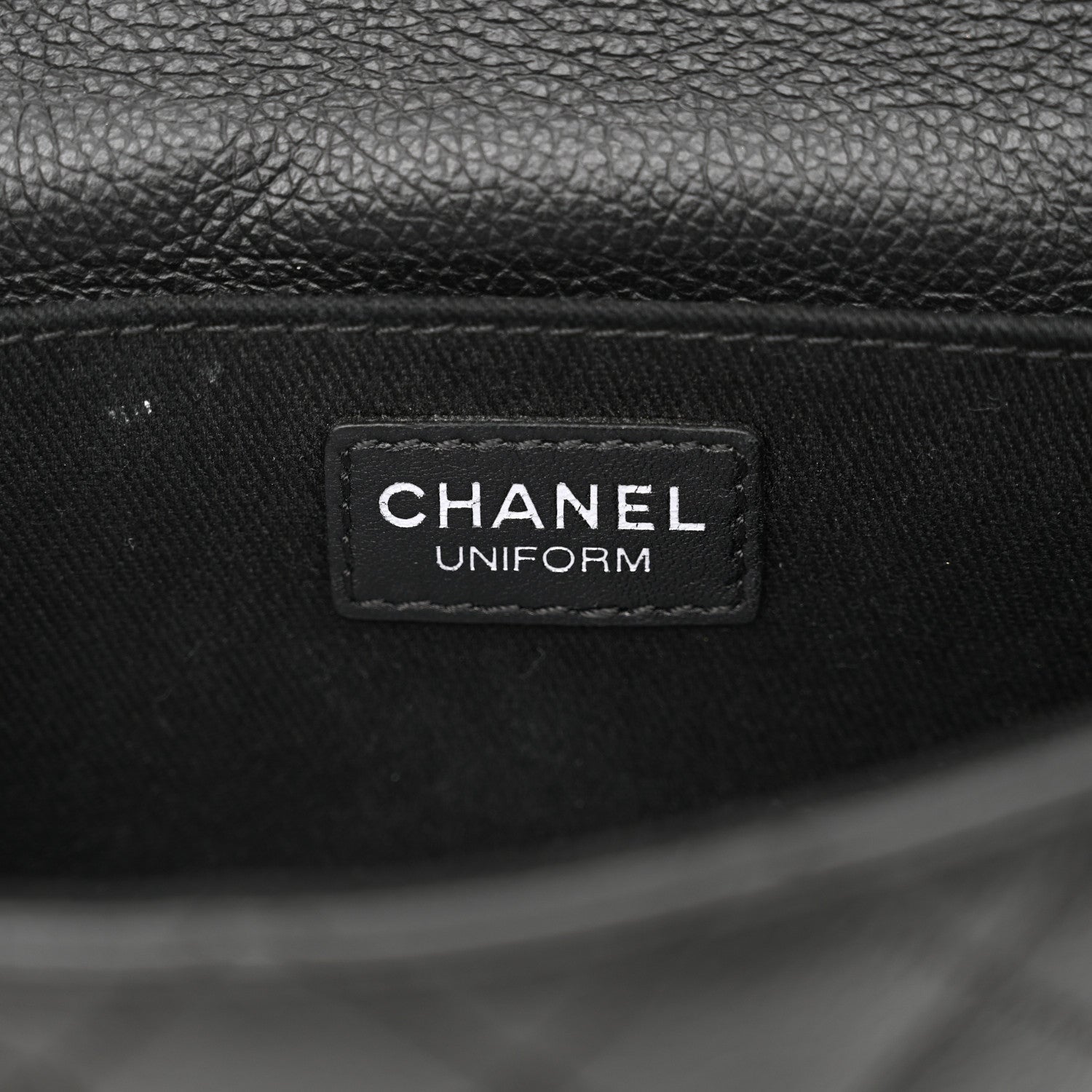Chanel Grained Calfskin Quilted 2.55 Reissue Flap Belt Bag Clutch  Black 6 of 12