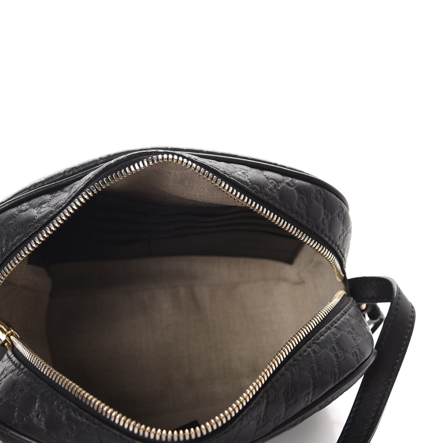 Microguccissima Mini Bree Messenger Bag Black
