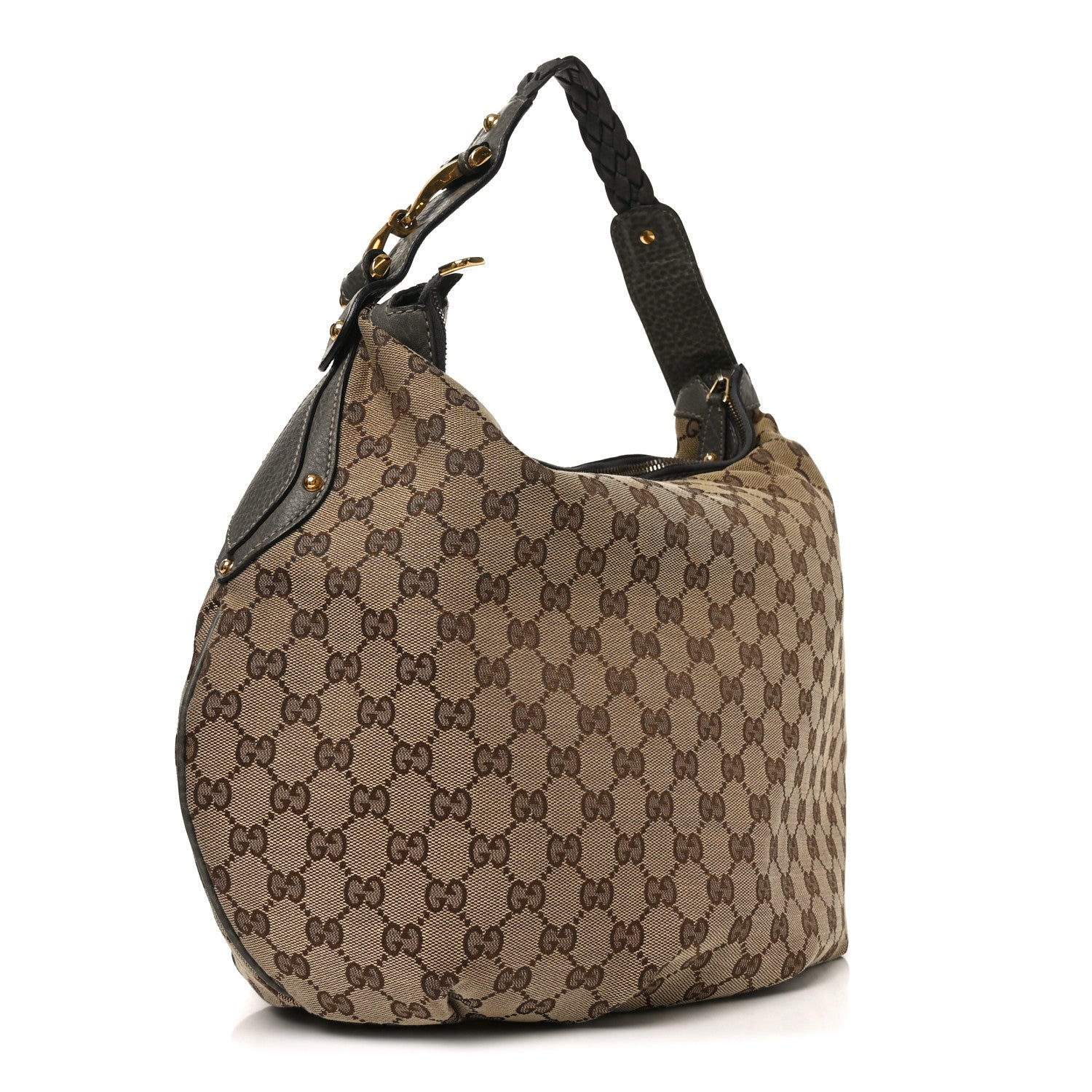 Gucci Monogram Medium Pelham Hobo Grey 3 of 10