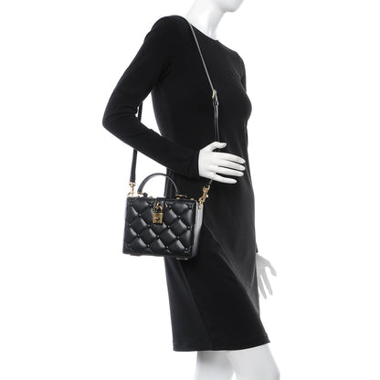 Dolce & Gabbana Lambskin Quilted Box Bag Black 2 of 7