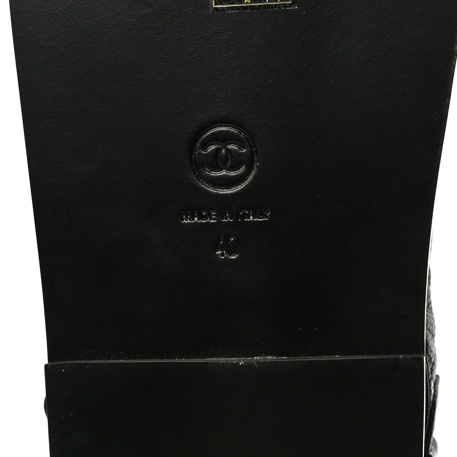 Chanel Grained Calfskin Velcro Dad Sandals 40 Black 10 of 13