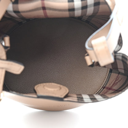 Burberry Calfskin Small Lorne Bucket Crossbody Natural 4 of 12
