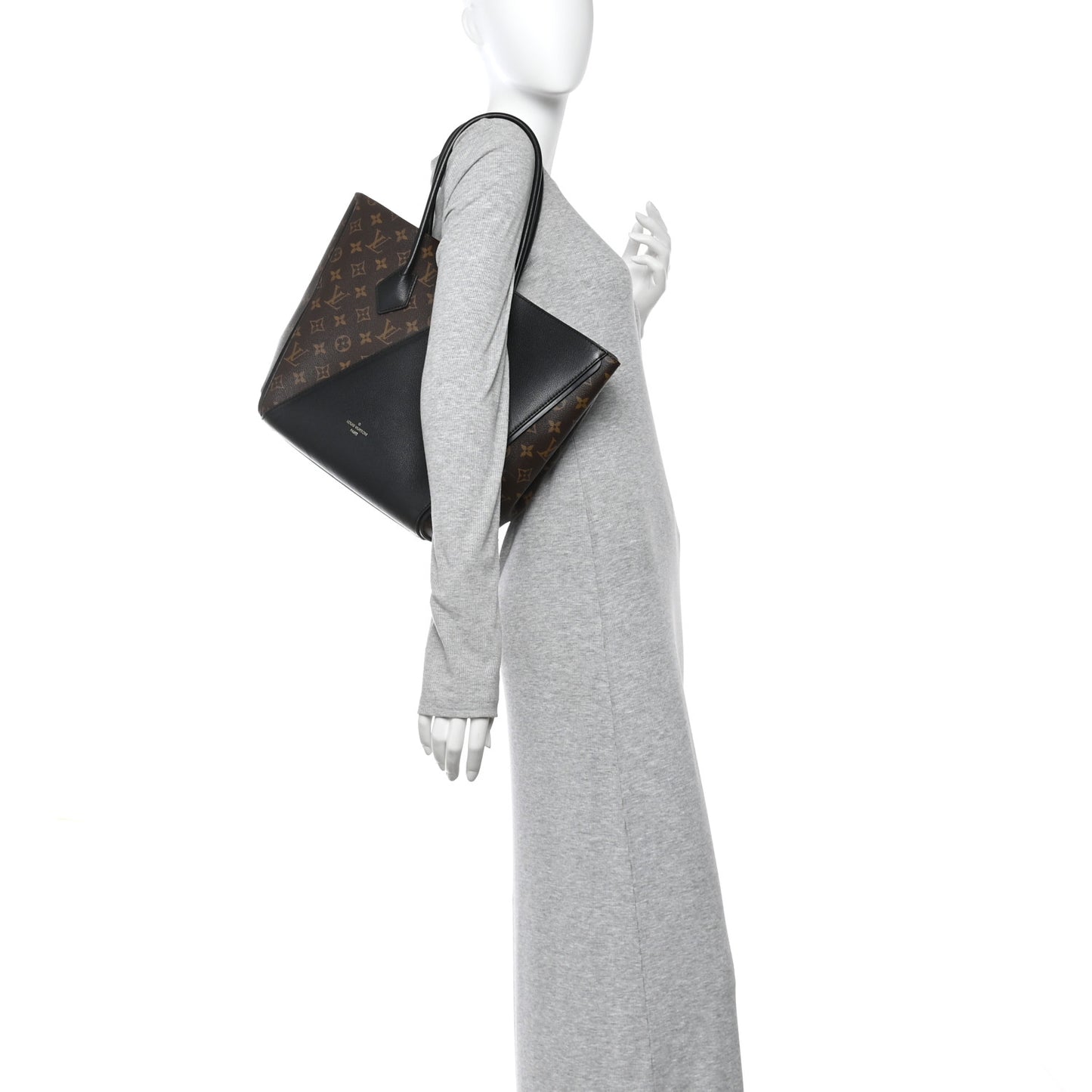 Calfskin Monogram Kimono Tote  Black