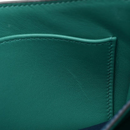 Hermes Chevre Mysore Verso Constance 18 Deep Bleu Vert Verone 13 of 16