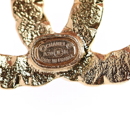 Chanel Crystal CC Drop Earrings Gold Multicolor 4 of 4