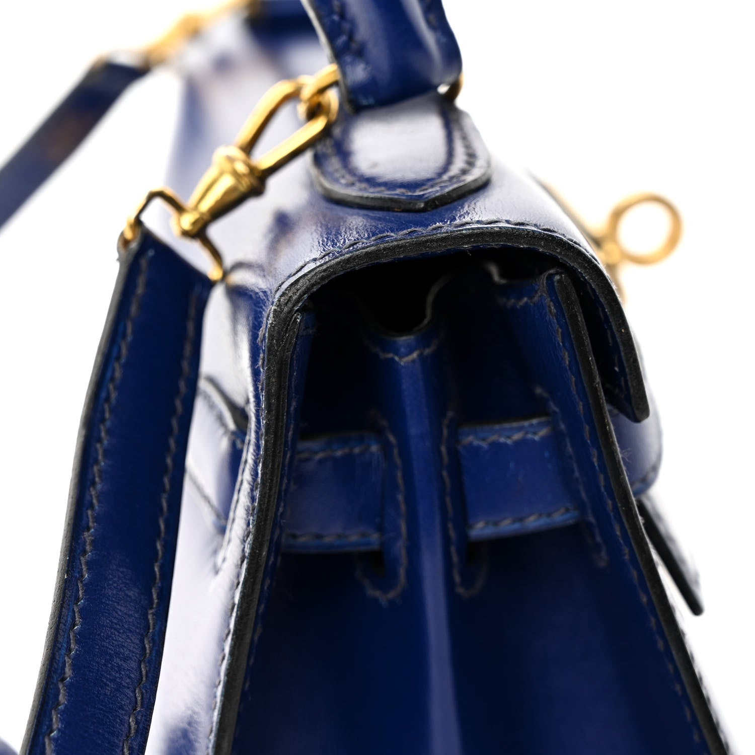 Hermes Box Mini Kelly Sellier 20 Bleu Saphir 12 of 14