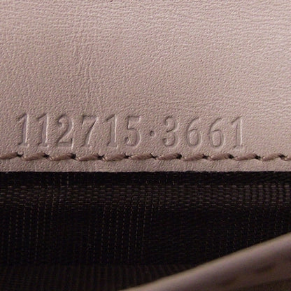 Gucci Guccissima Margaux Calfskin Metal Bar Continental Flap Wallet Cream 8 of 10