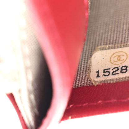 Chanel Caviar Sevruga Yen Wallet Red 8 of 9