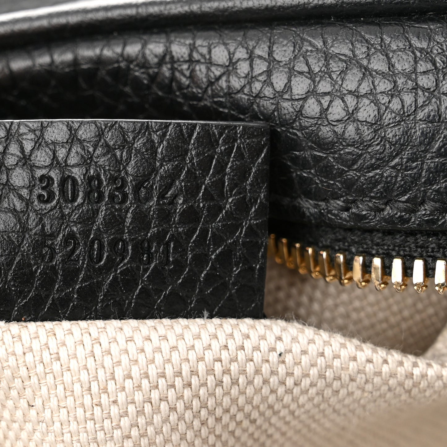 Pebbled Calfskin Small Soho Disco Bag Black