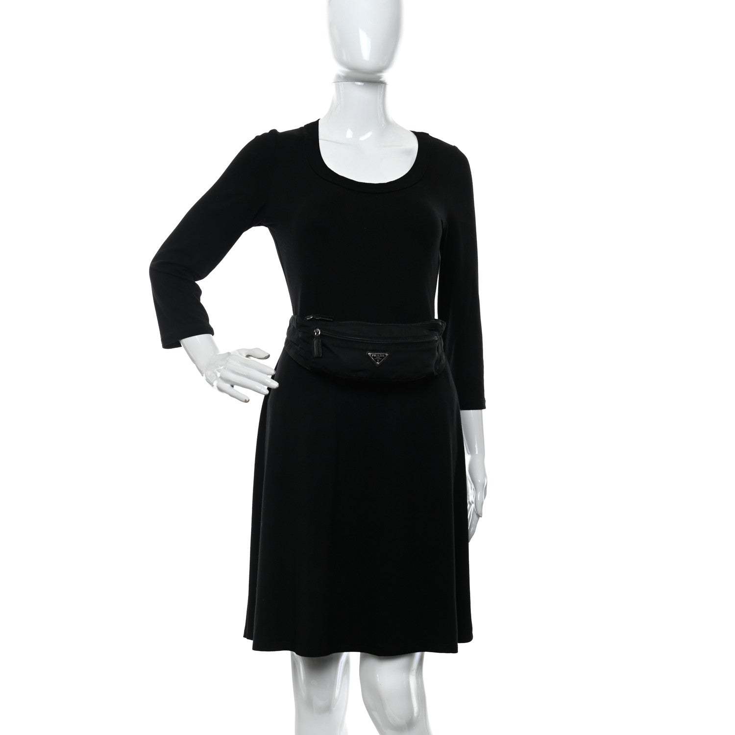 Prada Tessuto Nylon Montagna Belt Bag Black 2 of 10