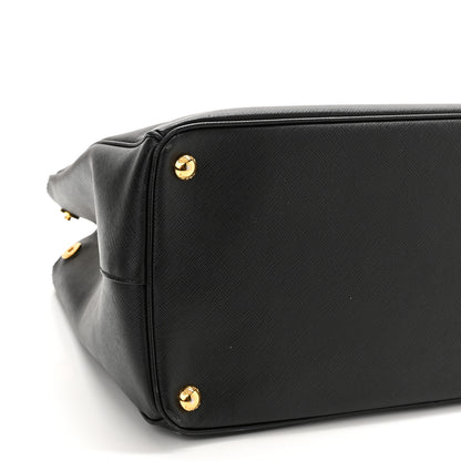 Prada Saffiano Medium Galleria Double Zip Tote Black 9 of 12